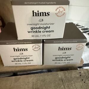 (3) hims Goodnight Wrinkle Cream Overnight Moisturizer new in box
